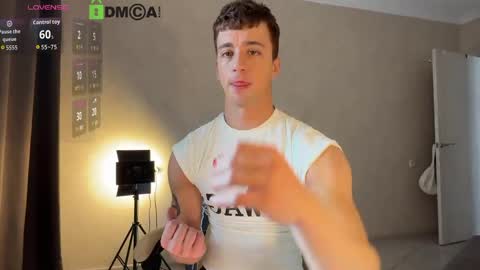 Snapshot of adampolerno chatting on 05-07-26, 12:54 Hi Im Adam Glad to see u here 3 And its my first day online show from 05-07-26, 12:54