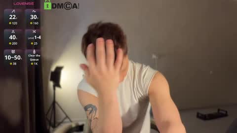 Snapshot of adampolerno chatting on 05-20-26, 02:01 Hi Im Adam Glad to see u here 3 And its my first day online show from 05-20-26, 02:01