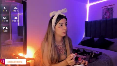 Snapshot of alicewoodville chatting on 01-24-25, 10:08 Alice online show from 01-24-25, 10:08