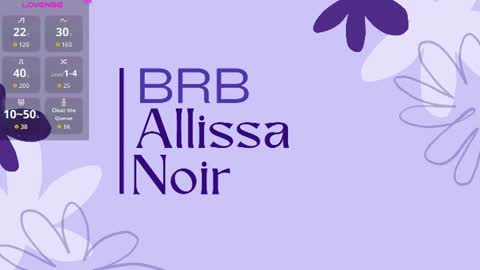 Snapshot of allissa_noir chatting on 06-17-26, 02:47 Allissa online show from 06-17-26, 02:47