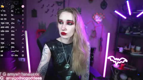 Snapshot of amywhitenessxx chatting on 05-24-26, 11:15 Amy switch Goddess divine Mistress online show from 05-24-26, 11:15