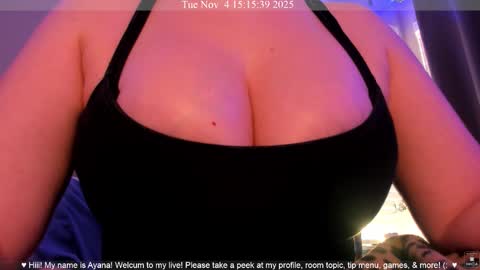 Snapshot of ayanadelatorre chatting on 11-04-25, 11:15 Ayana Delatorre online show from 11-04-25, 11:15