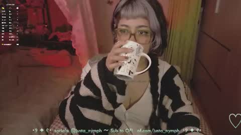 Snapshot of blushing_nymph chatting on 06-22-26, 03:25 Im Nym Justa nymph on twitter and IG online show from 06-22-26, 03:25