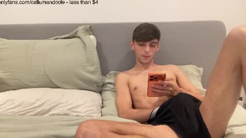 Snapshot of callumandcole chatting on 07-19-26, 11:08 ColeCallum online show from 07-19-26, 11:08