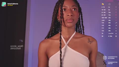 Snapshot of connie_west0 chatting on 02-25-25, 10:07 independent model online show from 02-25-25, 10:07