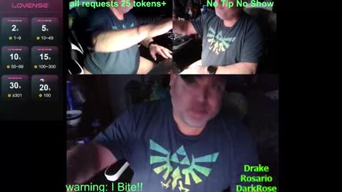Drake D Vamp aka Drake DarkRose online show from 01-13-25, 03:45