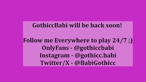 Gothicc Babi online show from 12-31-24, 03:12