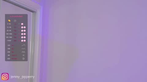 Snapshot of jenny_perry chatting on 12-14-24, 01:50 Jenny Instagram jenny ppperry NEXT LIVE TUESDAY online show from 12-14-24, 01:50