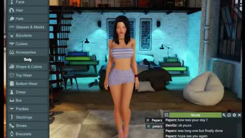 Snapshot of jstel chatting on 10-22-25, 04:07 EleniGr online show from 10-22-25, 04:07