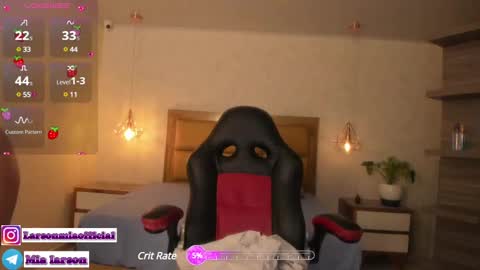 Snapshot of larsonmia chatting on 01-14-25, 12:24 MIA online show from 01-14-25, 12:24