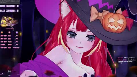 Snapshot of lewdfoxy_vt chatting on 10-31-25, 03:57 Kira online show from 10-31-25, 03:57