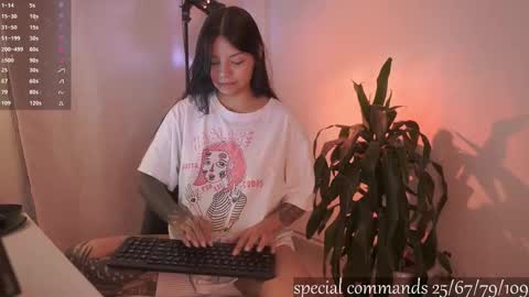 Snapshot of megan_evaans chatting on 11-28-25, 04:31 welcome guys please help me to reach 100 hands up Thanks online show from 11-28-25, 04:31