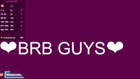 melanyrouse1 online show from 03-01-25, 09:48