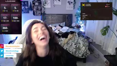 Snapshot of monstrumologist chatting on 12-19-24, 12:24 Lydia Mooney online show from 12-19-24, 12:24