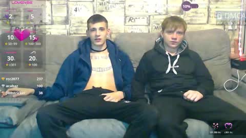Max tall dark-haired guy with tattoos and Phil blond-haired online show from 03-08-26, 02:04