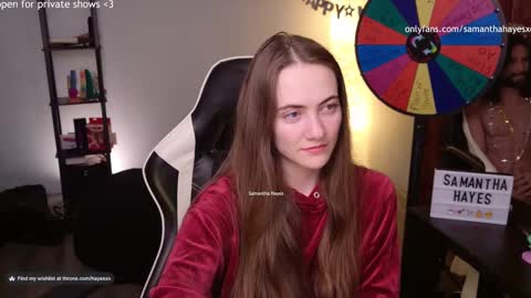 Snapshot of samanthahayesxoxo chatting on 01-16-25, 07:38 The Real Samantha Hayes haha online show from 01-16-25, 07:38