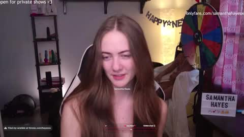 Snapshot of samanthahayesxoxo chatting on 01-17-25, 10:01 The Real Samantha Hayes haha online show from 01-17-25, 10:01