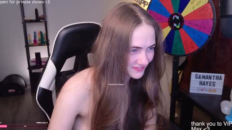 Snapshot of samanthahayesxoxo chatting on 01-18-25, 04:26 The Real Samantha Hayes haha online show from 01-18-25, 04:26