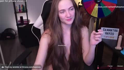 Snapshot of samanthahayesxoxo chatting on 01-18-25, 10:39 The Real Samantha Hayes haha online show from 01-18-25, 10:39