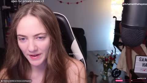 Snapshot of samanthahayesxoxo chatting on 01-30-25, 04:37 The Real Samantha Hayes haha online show from 01-30-25, 04:37