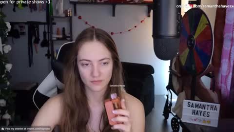 Snapshot of samanthahayesxoxo chatting on 02-17-25, 11:09 The Real Samantha Hayes haha online show from 02-17-25, 11:09