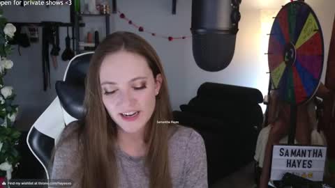 Snapshot of samanthahayesxoxo chatting on 02-23-25, 12:41 The Real Samantha Hayes haha online show from 02-23-25, 12:41