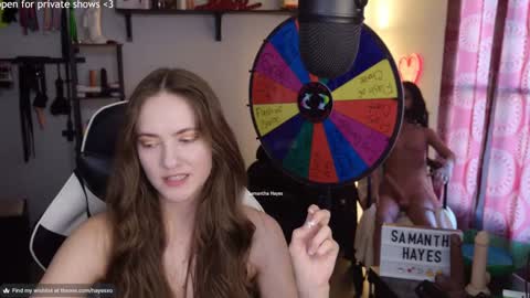 Snapshot of samanthahayesxoxo chatting on 02-24-25, 09:52 The Real Samantha Hayes haha online show from 02-24-25, 09:52
