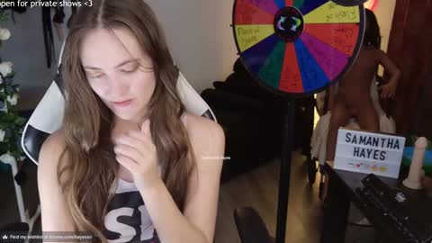 Snapshot of samanthahayesxoxo chatting on 02-25-25, 01:30 The Real Samantha Hayes haha online show from 02-25-25, 01:30