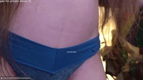 Snapshot of samanthahayesxoxo chatting on 03-08-25, 03:06 The Real Samantha Hayes haha online show from 03-08-25, 03:06