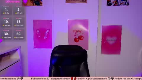 Snapshot of sampuckettbaby chatting on 07-21-26, 01:08 sampuckettbaby online show from 07-21-26, 01:08