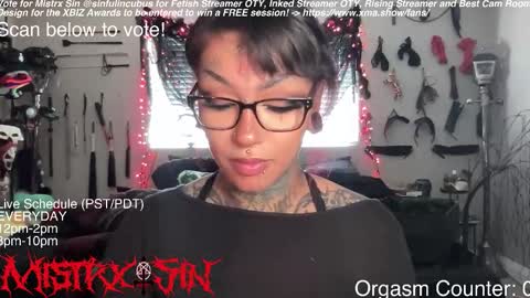 Snapshot of sinfulincubus chatting on 03-06-26, 09:55 Mistrx Sin online show from 03-06-26, 09:55