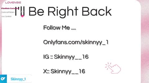 Skinnyy   online show from 05-12-26, 10:12