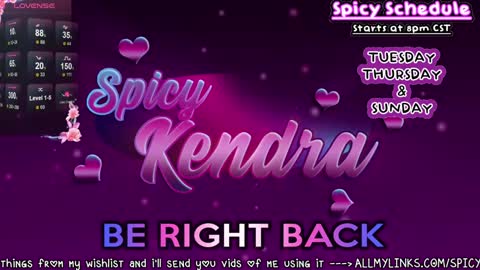 Snapshot of spicykendra chatting on 01-24-25, 06:14 Kendra online show from 01-24-25, 06:14