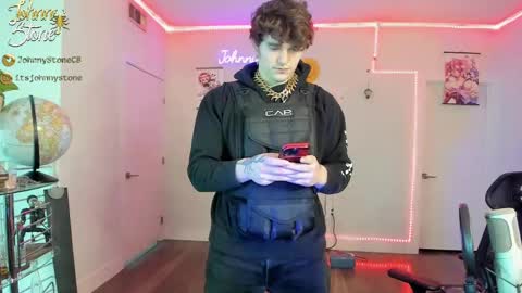 Snapshot of thejohnnystone chatting on 03-08-25, 12:55 Johnny Stone online show from 03-08-25, 12:55