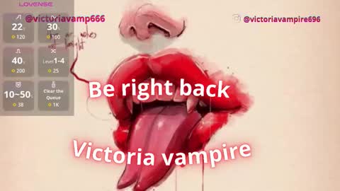 Victoria Vampire online show from 12-23-25, 01:14
