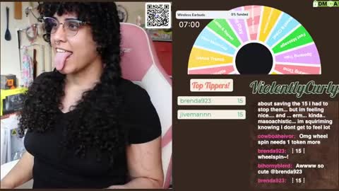 Snapshot of violentlycurly chatting on 03-01-25, 11:15 Curly the Coin Operated Toy online show from 03-01-25, 11:15