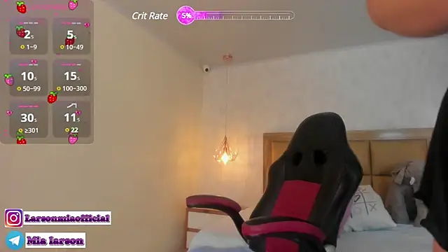 Snapshot of LARSONMIA chatting on 01-16-25, 12:42 LARSONMIA online show from 01-16-25, 12:42