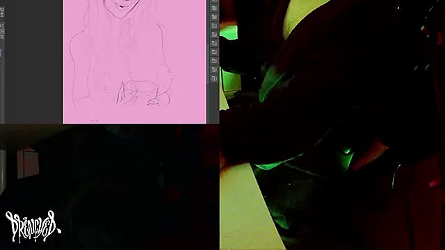 Snapshot of DrenchedArt chatting on 02-21-25, 07:23 DrenchedArt online show from 02-21-25, 07:23