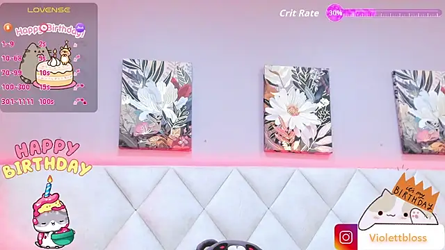 Violettbloss online show from 10-18-25, 03:20