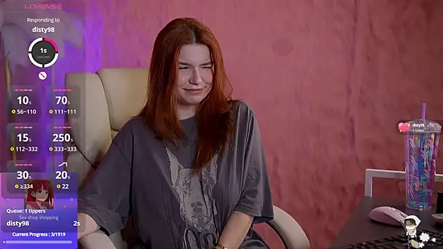 Snapshot of RedShinee chatting on 01-27-25, 05:04 RedShinee online show from 01-27-25, 05:04