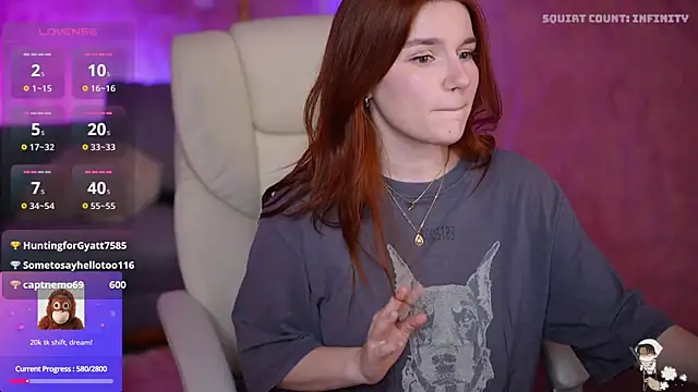 Snapshot of RedShinee chatting on 02-27-25, 05:02 RedShinee online show from 02-27-25, 05:02