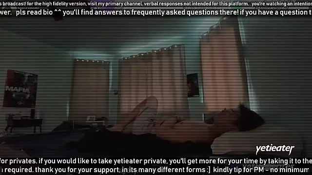 Snapshot of yetieater chatting on 03-19-25, 09:37 yetieater online show from 03-19-25, 09:37