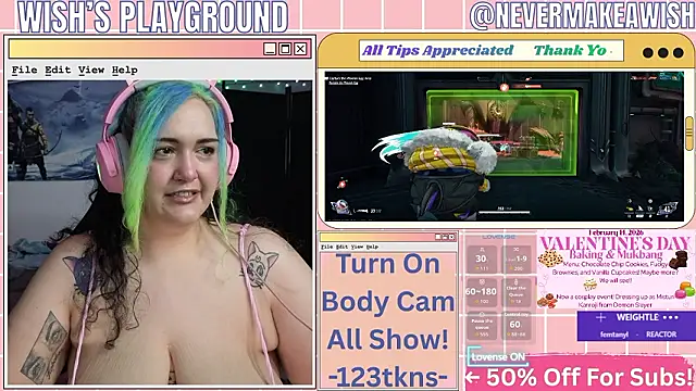 nevermakeawish online show from 02-13-26, 04:58