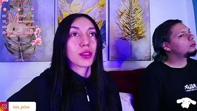 Snapshot of Laia_and_Damian chatting on 11-08-25, 12:16 Laia and Damian online show from 11-08-25, 12:16