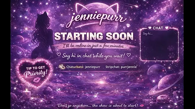purrjennie online show from 03-27-26, 11:15