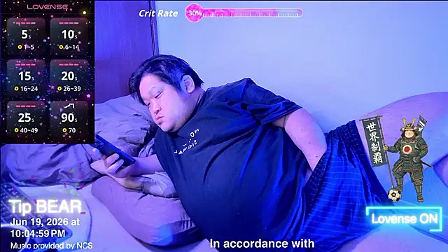 ChubbyBEAR039 online show from 06-19-26, 01:04
