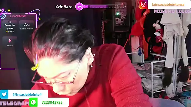 LaInsaciableIntensa online show from 07-19-26, 09:29
