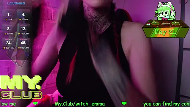 Snapshot of Witch_Emma chatting on 05-21-26, 07:59 Witch Emma online show from 05-21-26, 07:59