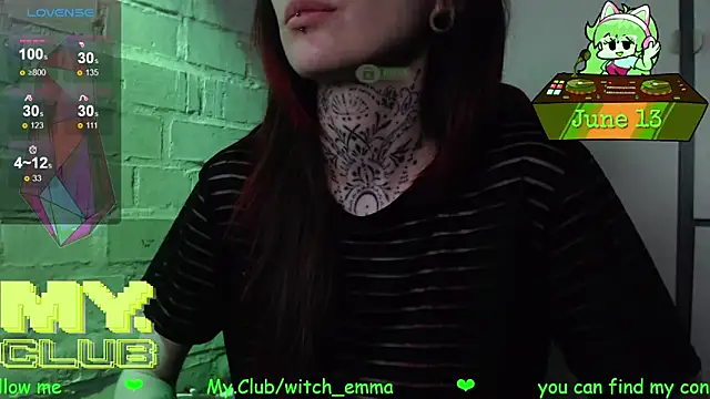Snapshot of Witch_Emma chatting on 06-13-26, 08:01 Witch Emma online show from 06-13-26, 08:01