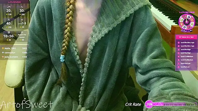 Snapshot of ArtofSweet chatting on 01-18-25, 12:02 ArtofSweet online show from 01-18-25, 12:02